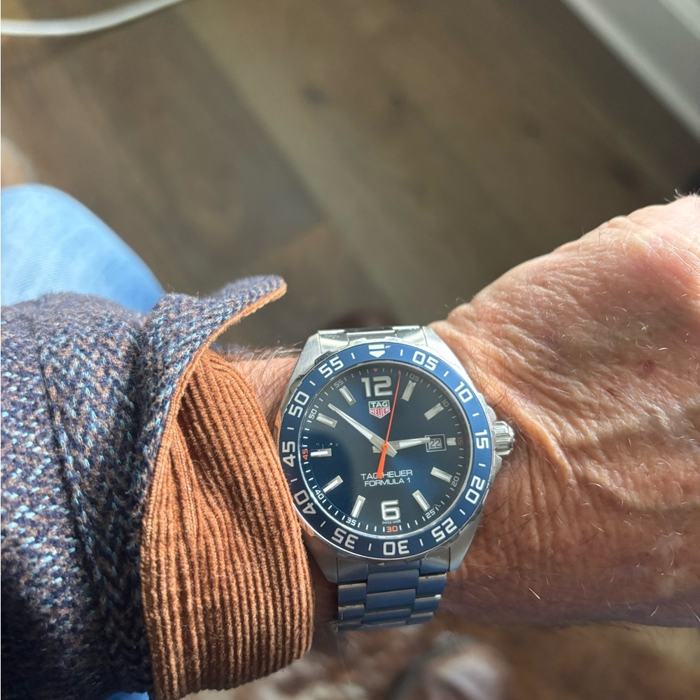 Tag Heuer Formula 1 Blue and Silver Men's Watch Super Clean - Picture 6 of 11